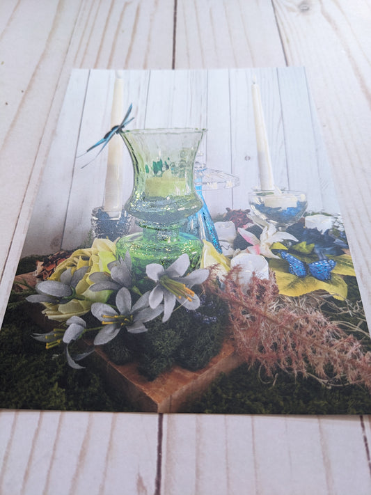 Hedgehog Lamp 4 hand detailed 5x7 print