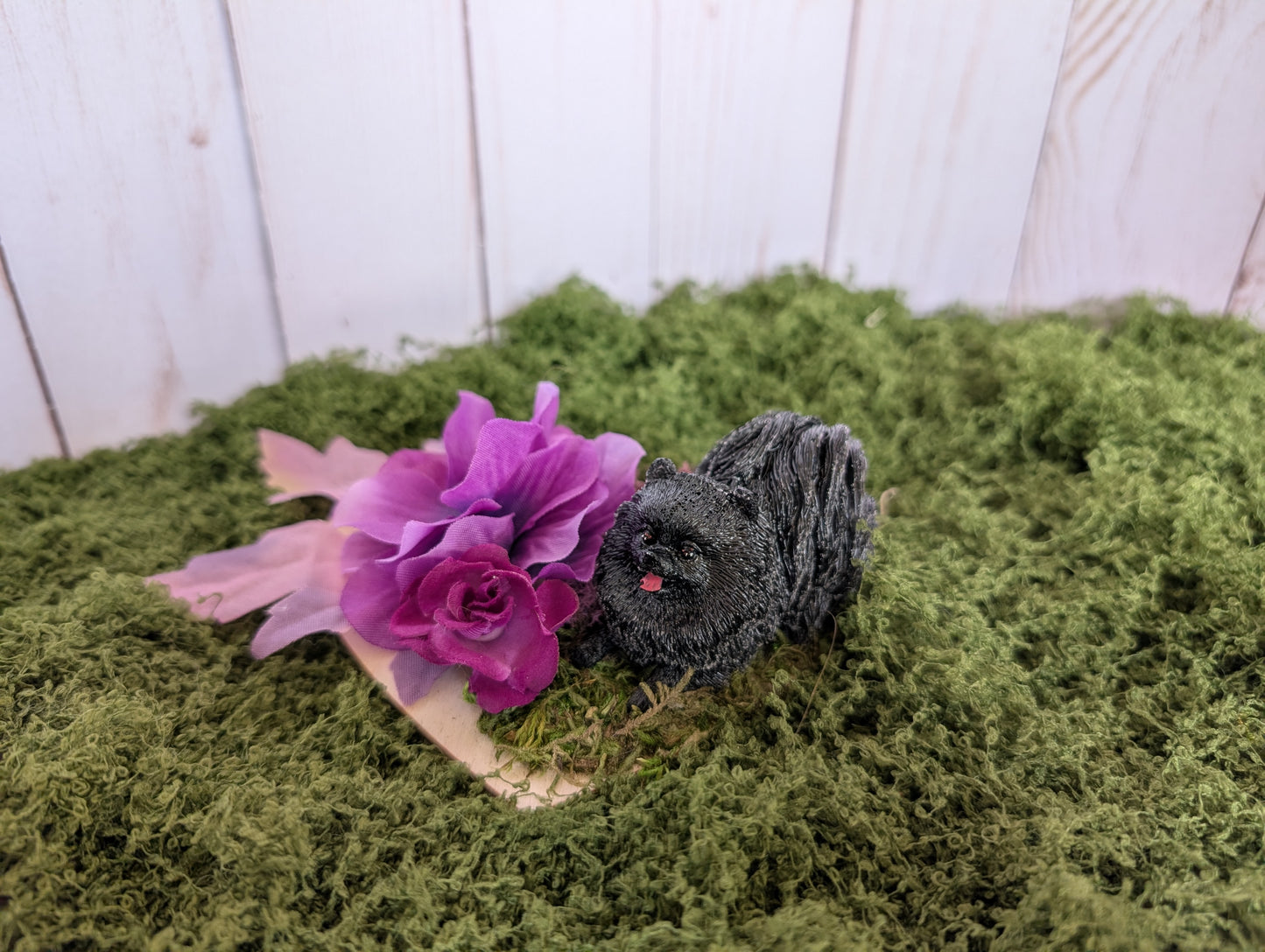 Love Poms in Black & Violet