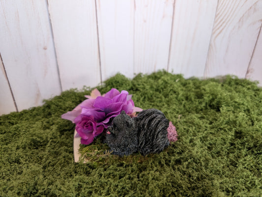 Love Poms in Black & Violet