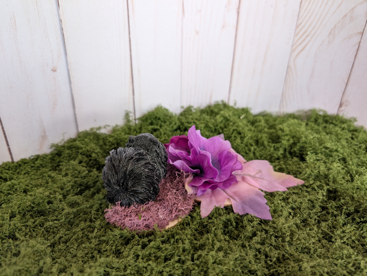 Love Poms in Black & Violet