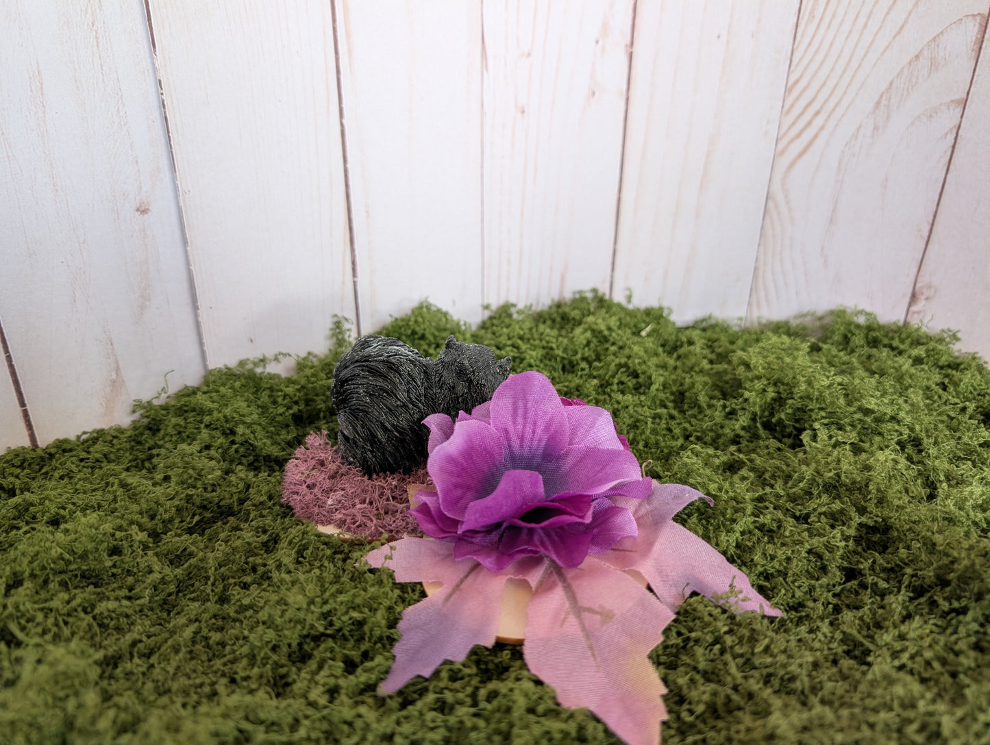 Love Poms in Black & Violet