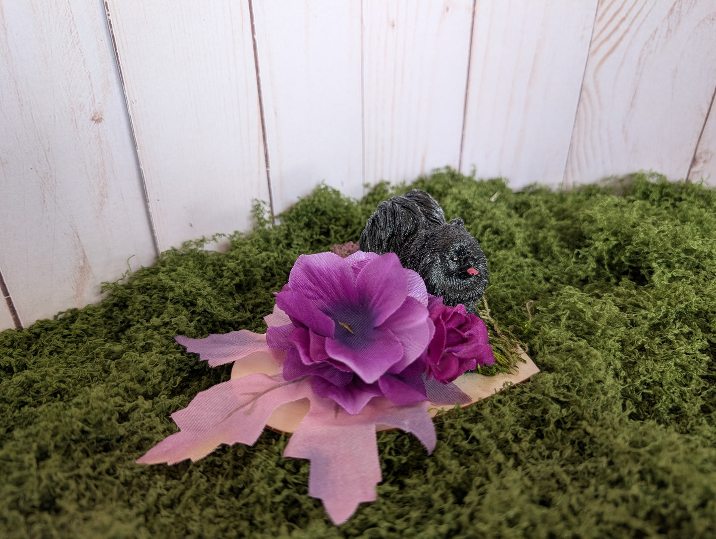 Love Poms in Black & Violet