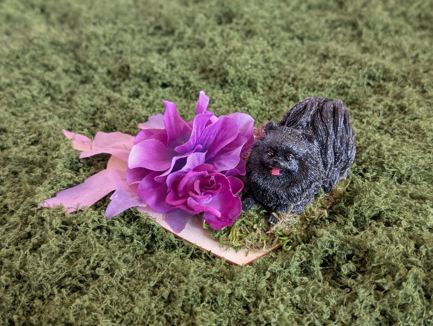 Love Poms in Black & Violet