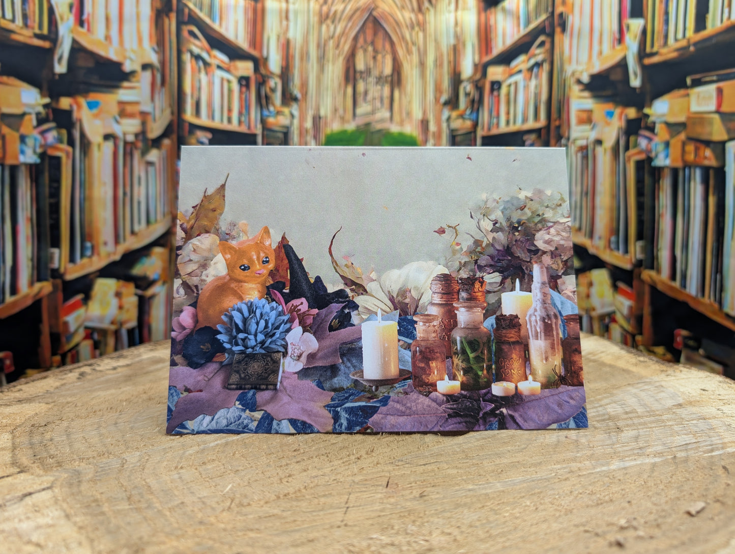 Witch Kitty Customizable Greeting Card