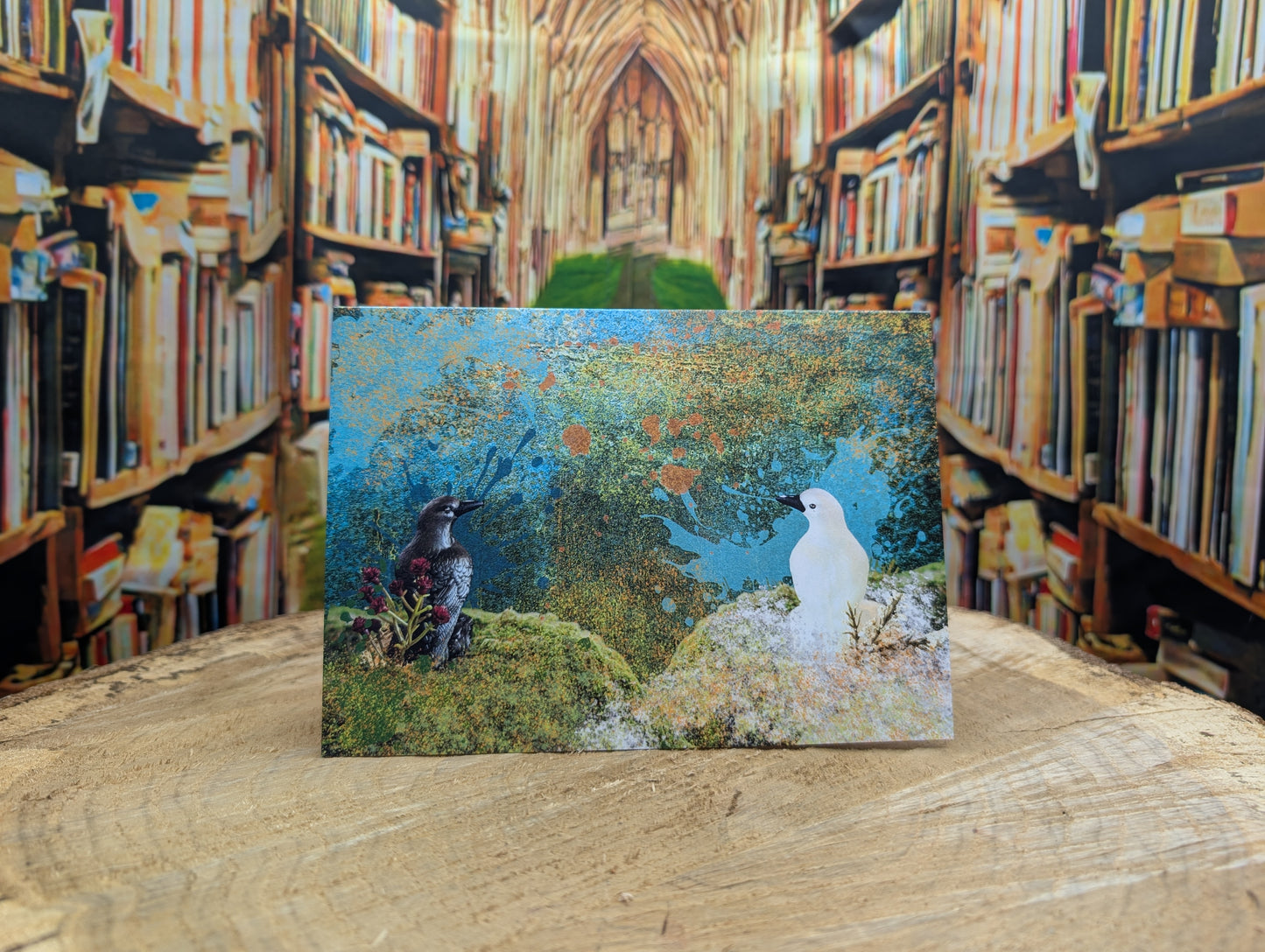 Raven Pair Customizable Greeting Card