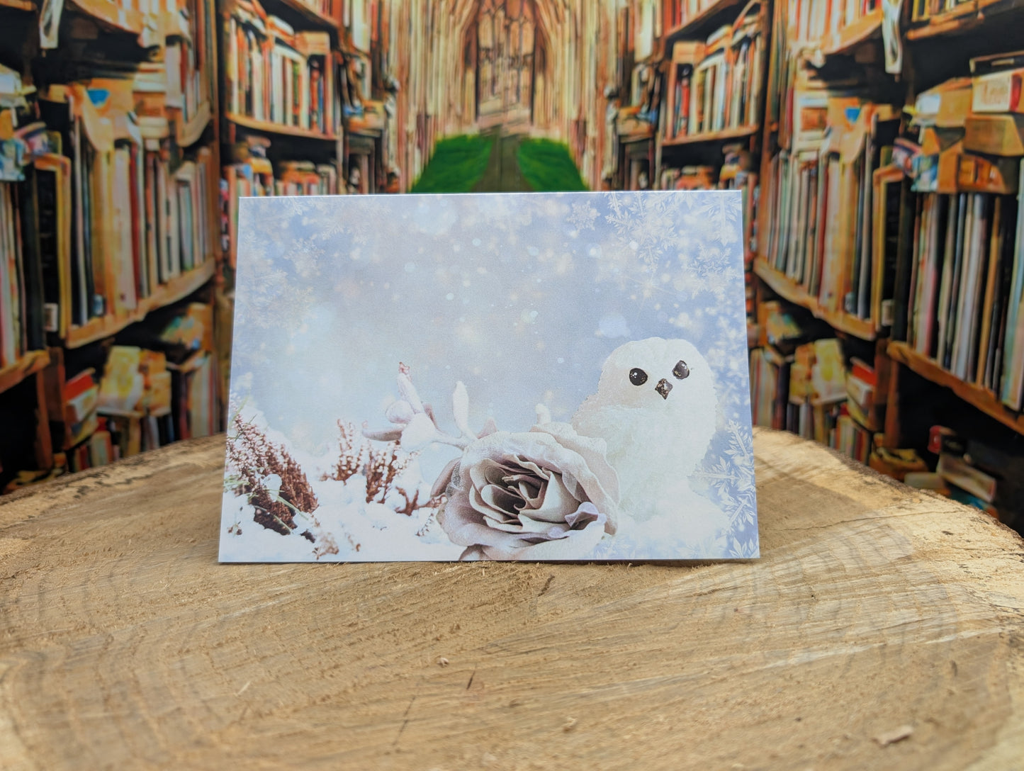 Snowy Owl Customizable Greeting Card