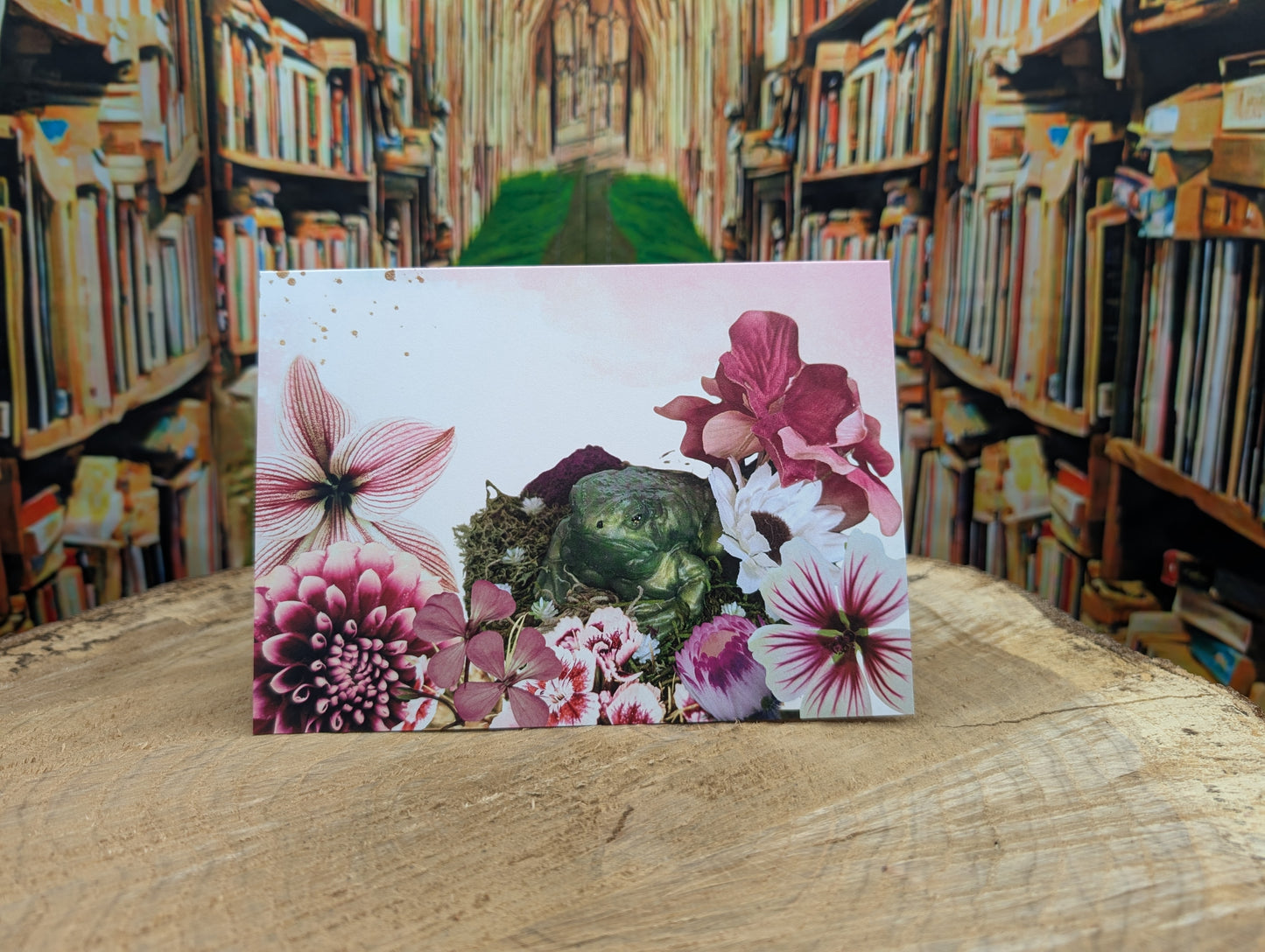 Toadally Pink Customizable Greeting Card