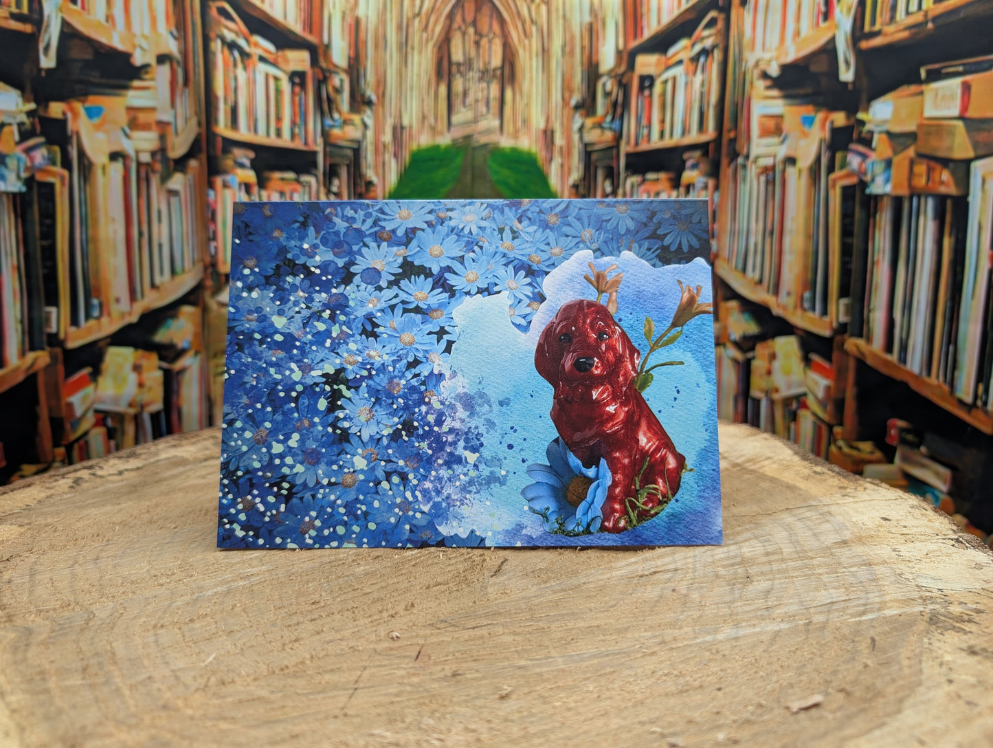 Daisy the Hound Dog Customizable Greeting Card