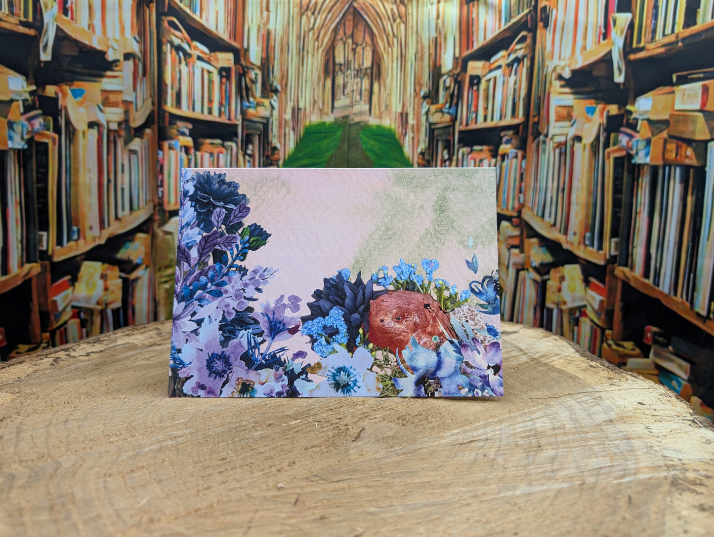 Toad's Watercolor Garden Customizable Greeting Card