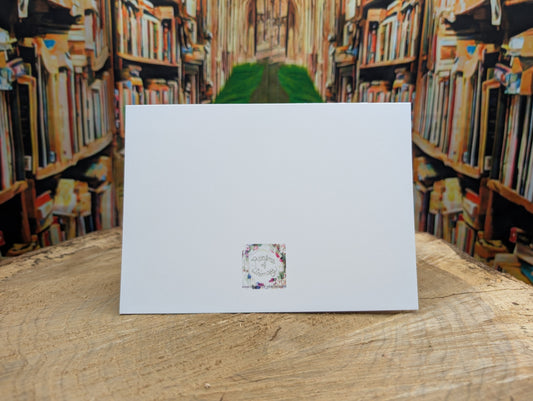 Kitty's Blue Yarn Customizable Greeting Card