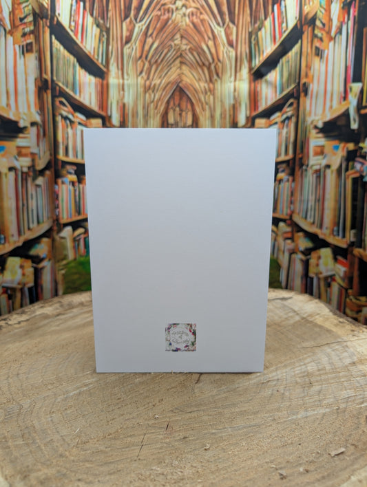 Frosted Magic Cat Customizable Greeting Card