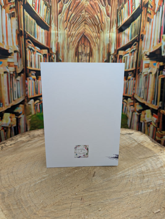 White Pumpkin Garden Customizable Greeting Card