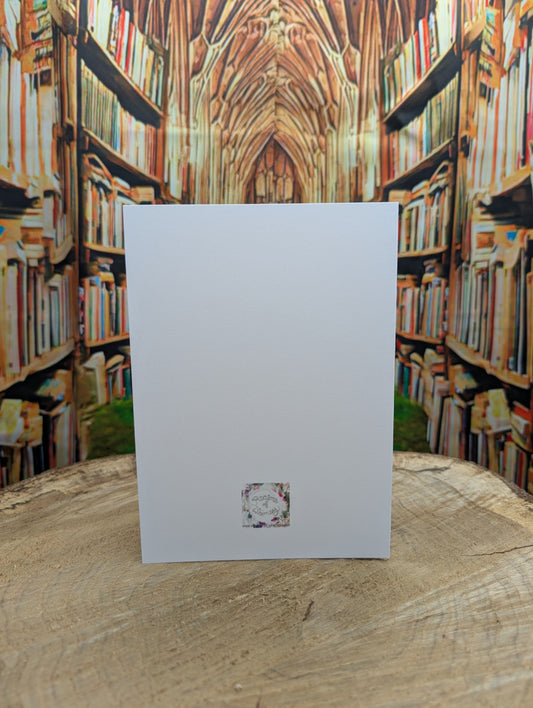 Midnight the Undead Unicorn Customizable Greeting Card