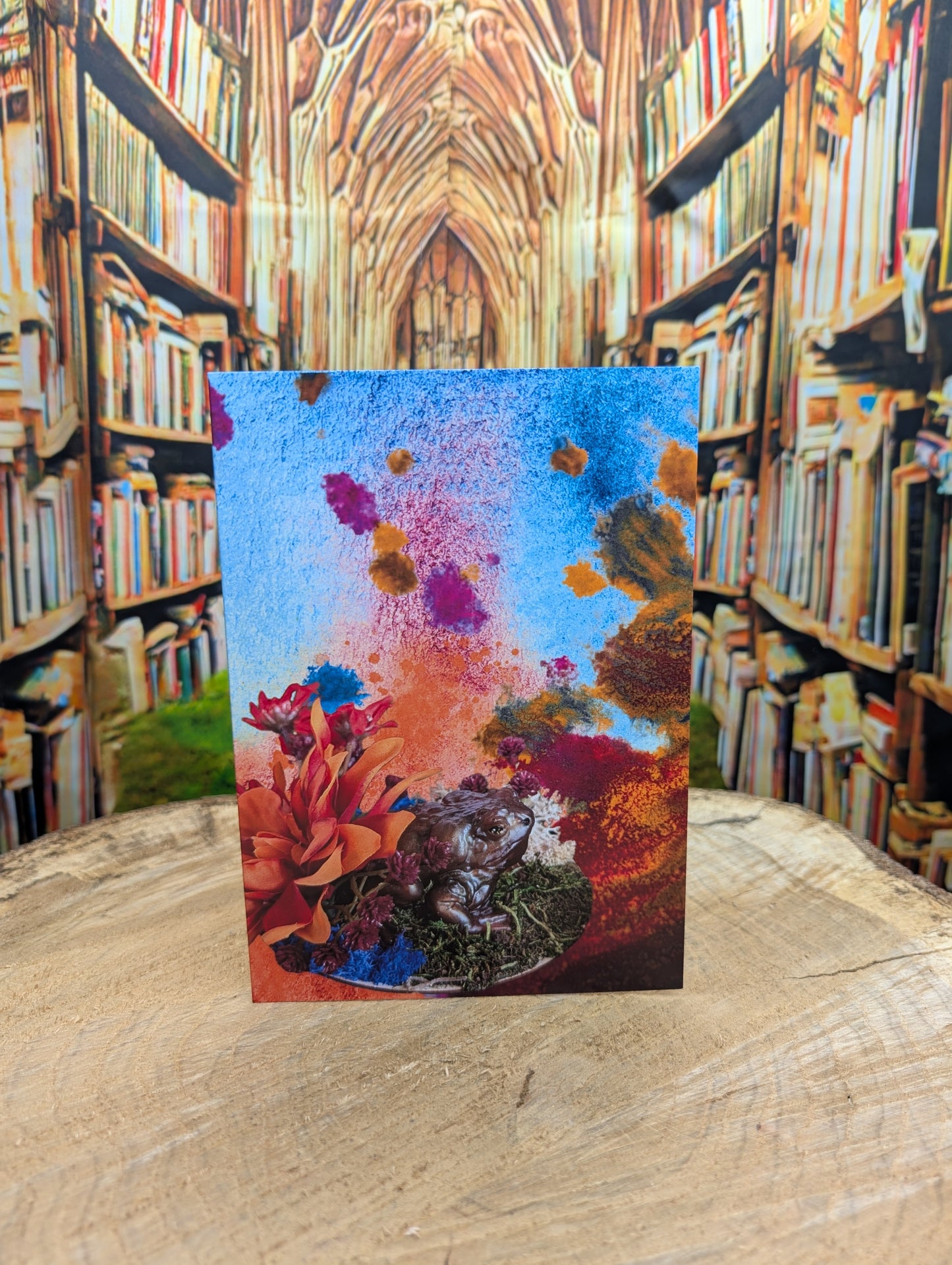 Toadally Colorful Customizable Greeting Card
