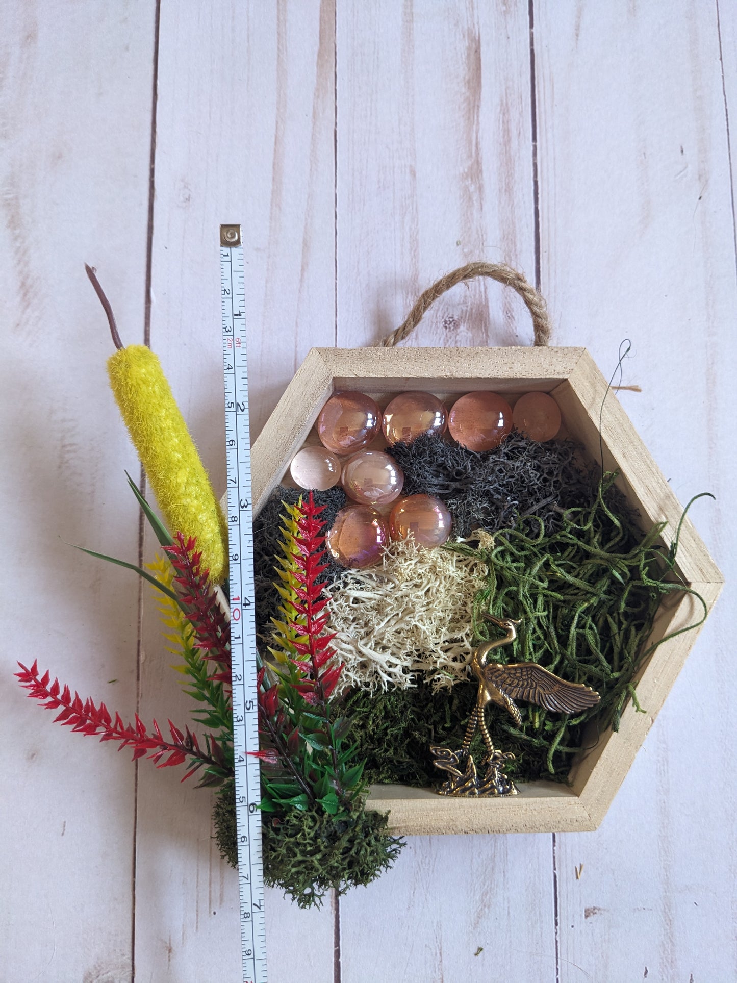 Hanging Mini Crane Garden