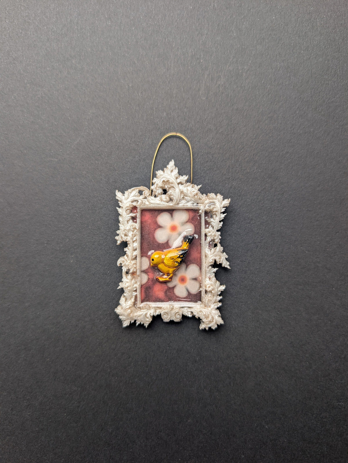 Yellow Bird Mini Faerie Art