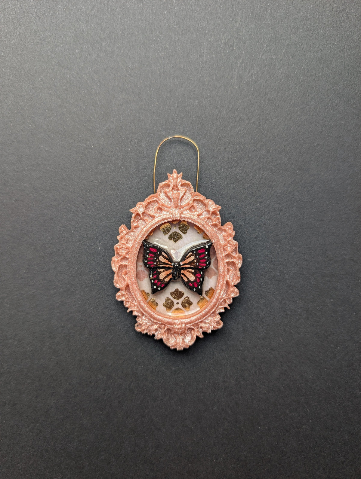 Pink & Red Butterfly Mini Faerie Art