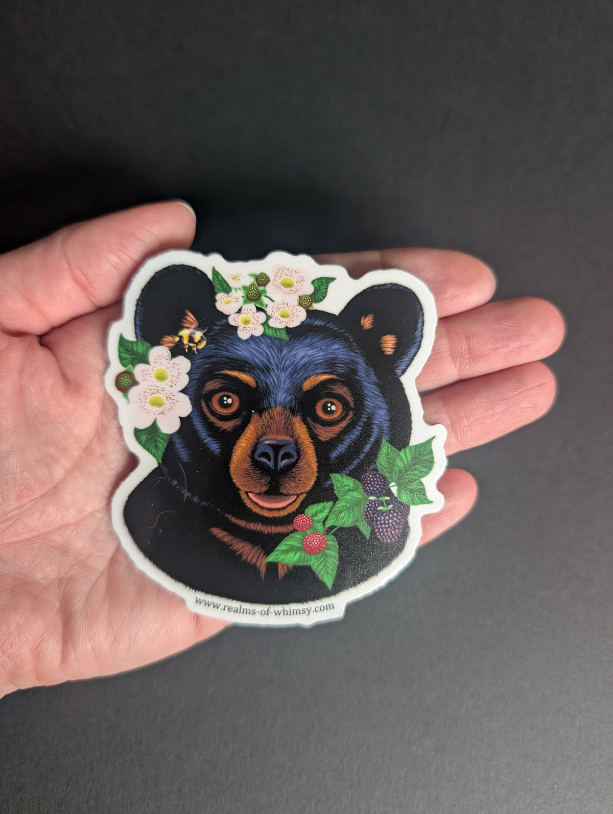 Barry the Berry Bear (for the Bears) 3" Sticker