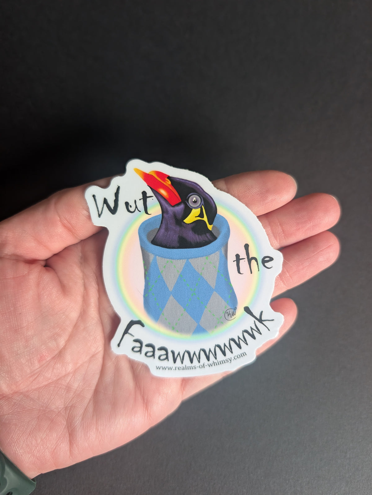 Zeitgeist of the 2020s ft Argyle the Mynah 3" Sticker