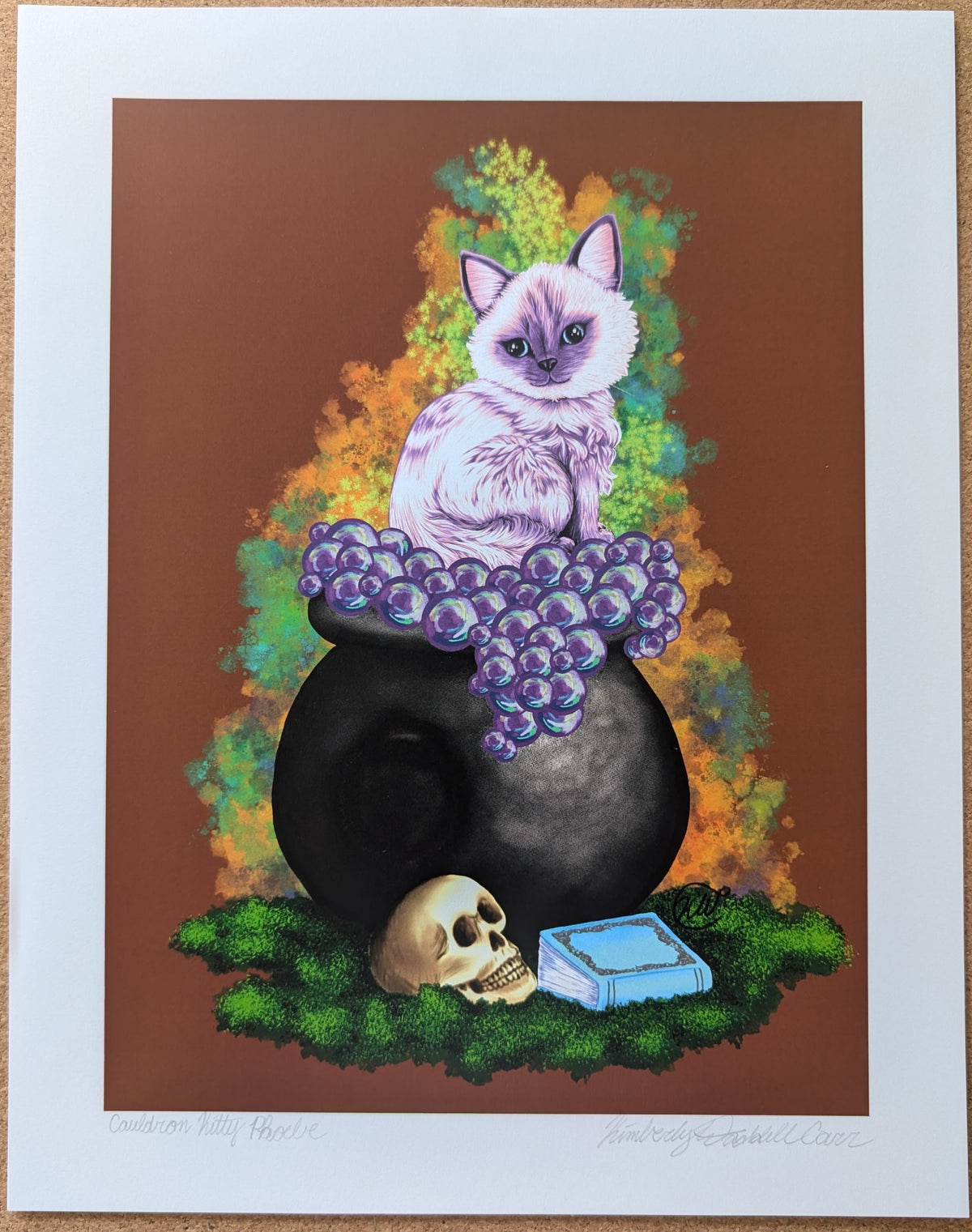 Cauldron Kitty Phoebe Print 10 x 12.75"