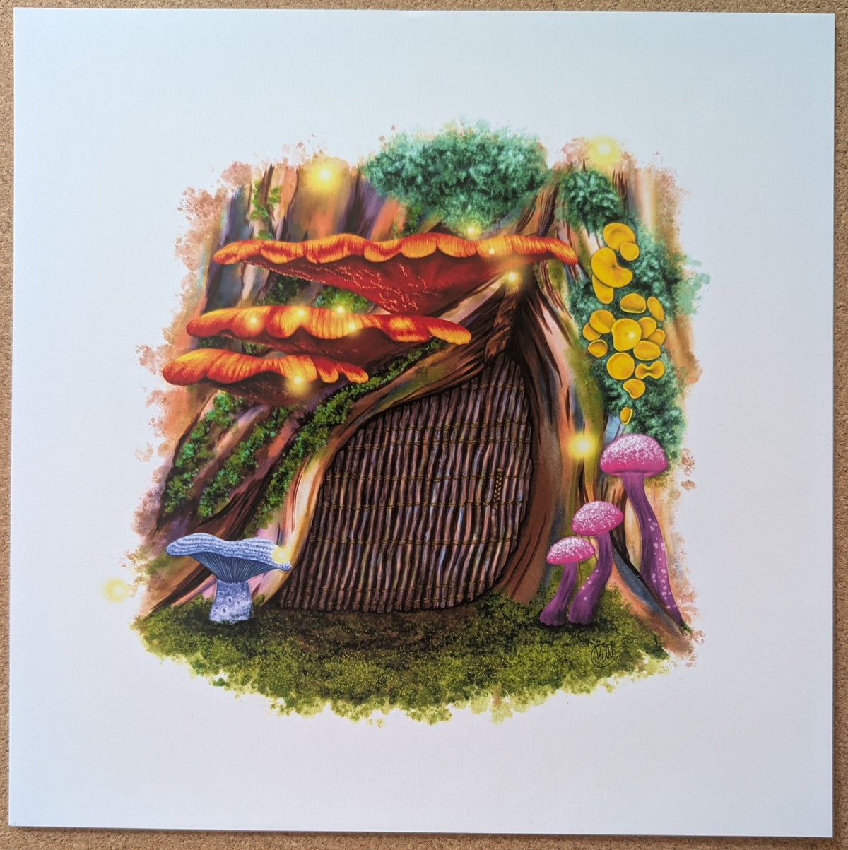 Choose Your Own Fantasy: Tree Gnome Door Print 10x10"