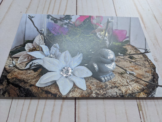 Bird with Terrarium hand detailed 5x7 print