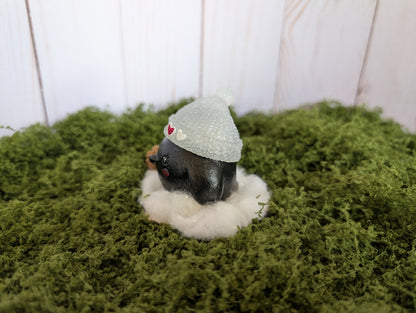 Black Lovebird Snow Buddy