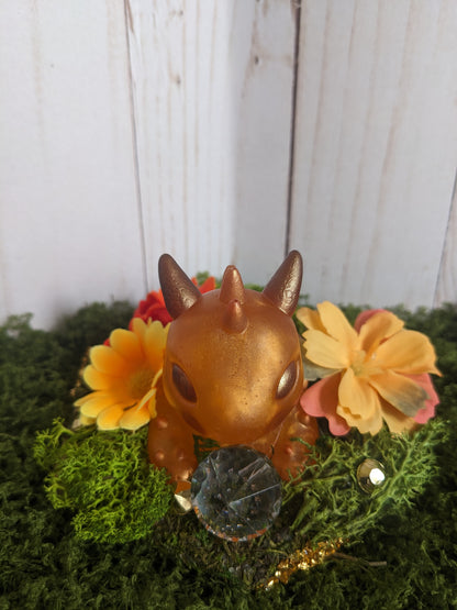 Bronze Orange Baby Dragon