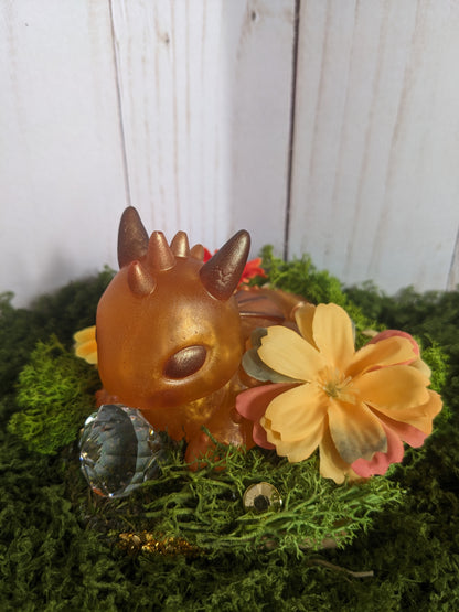 Bronze Orange Baby Dragon