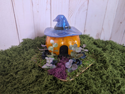 Orange Pumpkin Witch House Box