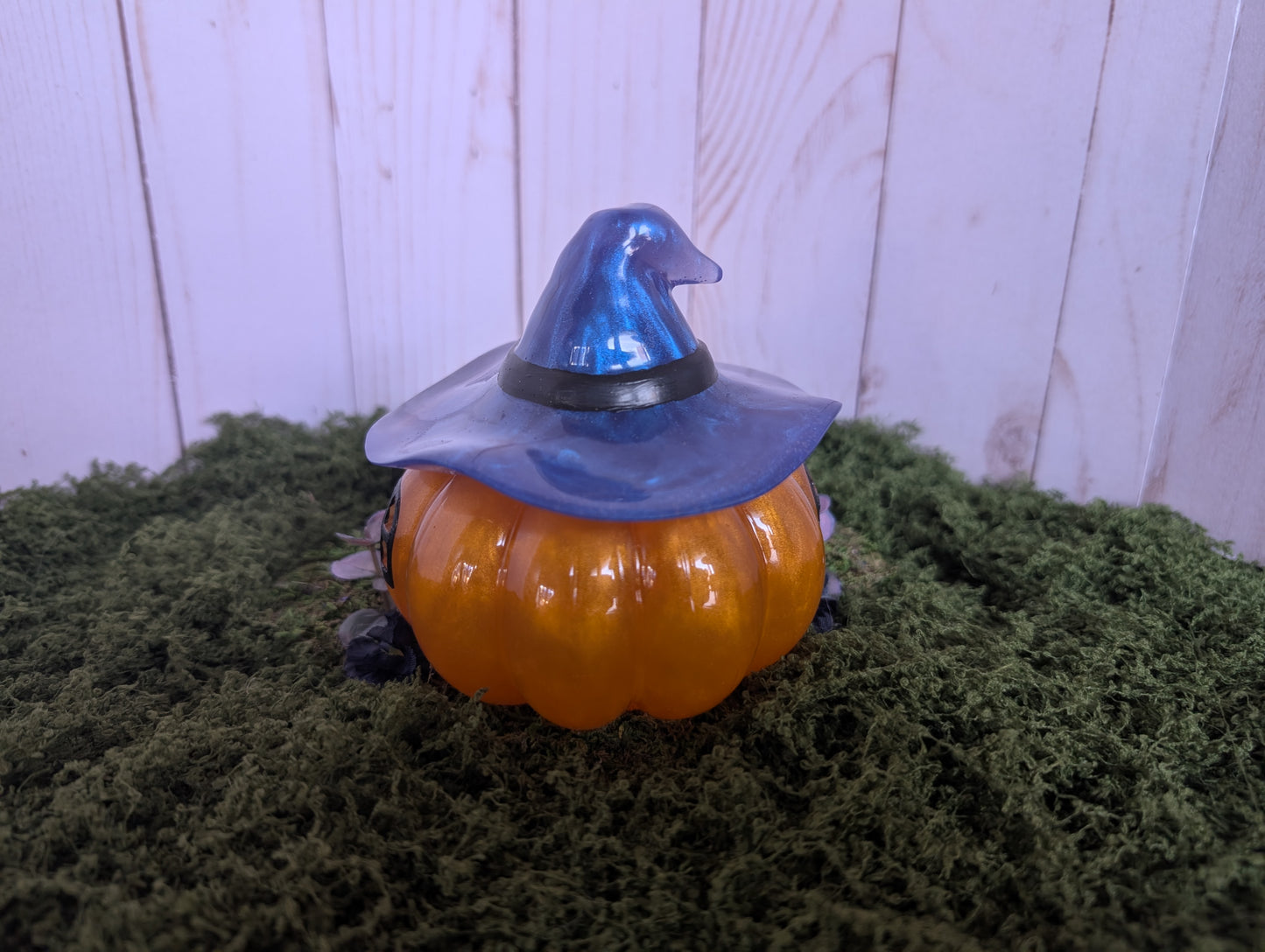 Orange Pumpkin Witch House Box