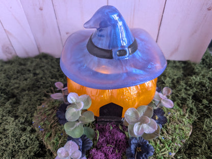 Orange Pumpkin Witch House Box