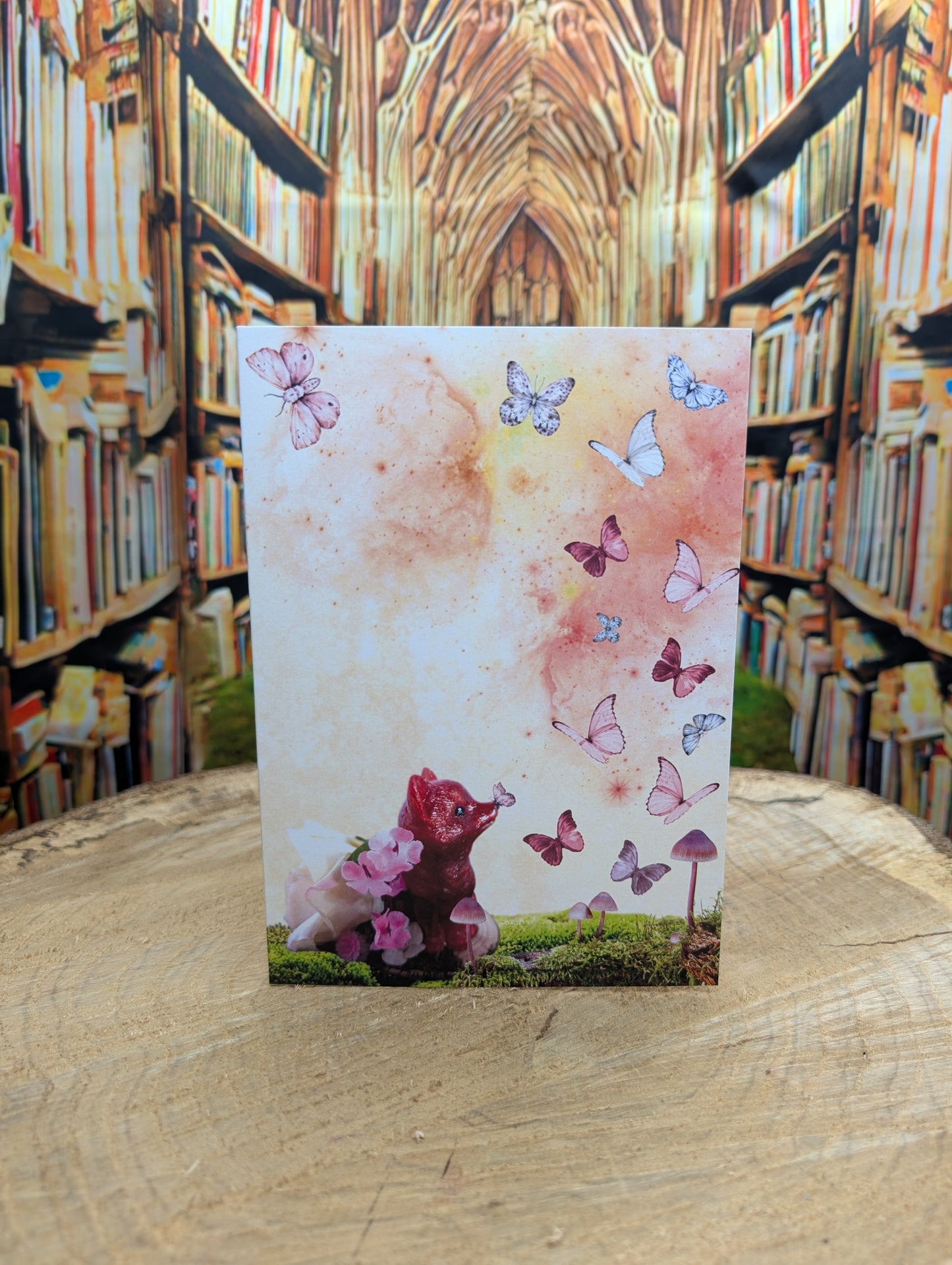Foxy Flutters Customizable Greeting Card