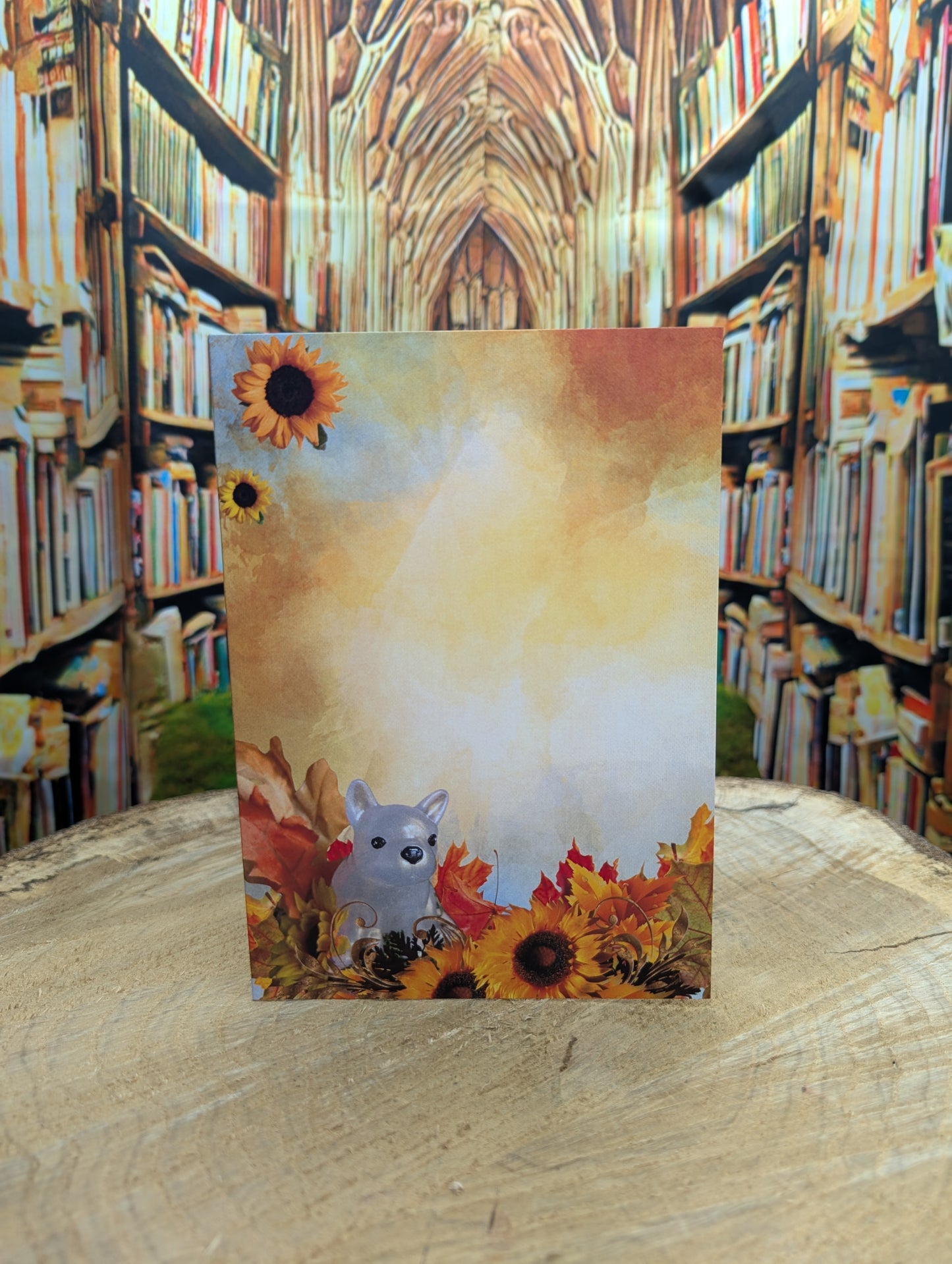 French Sunflowers Customizable Greeting Card