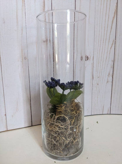 Wildflower and Pearls Faerie Terrarium tall