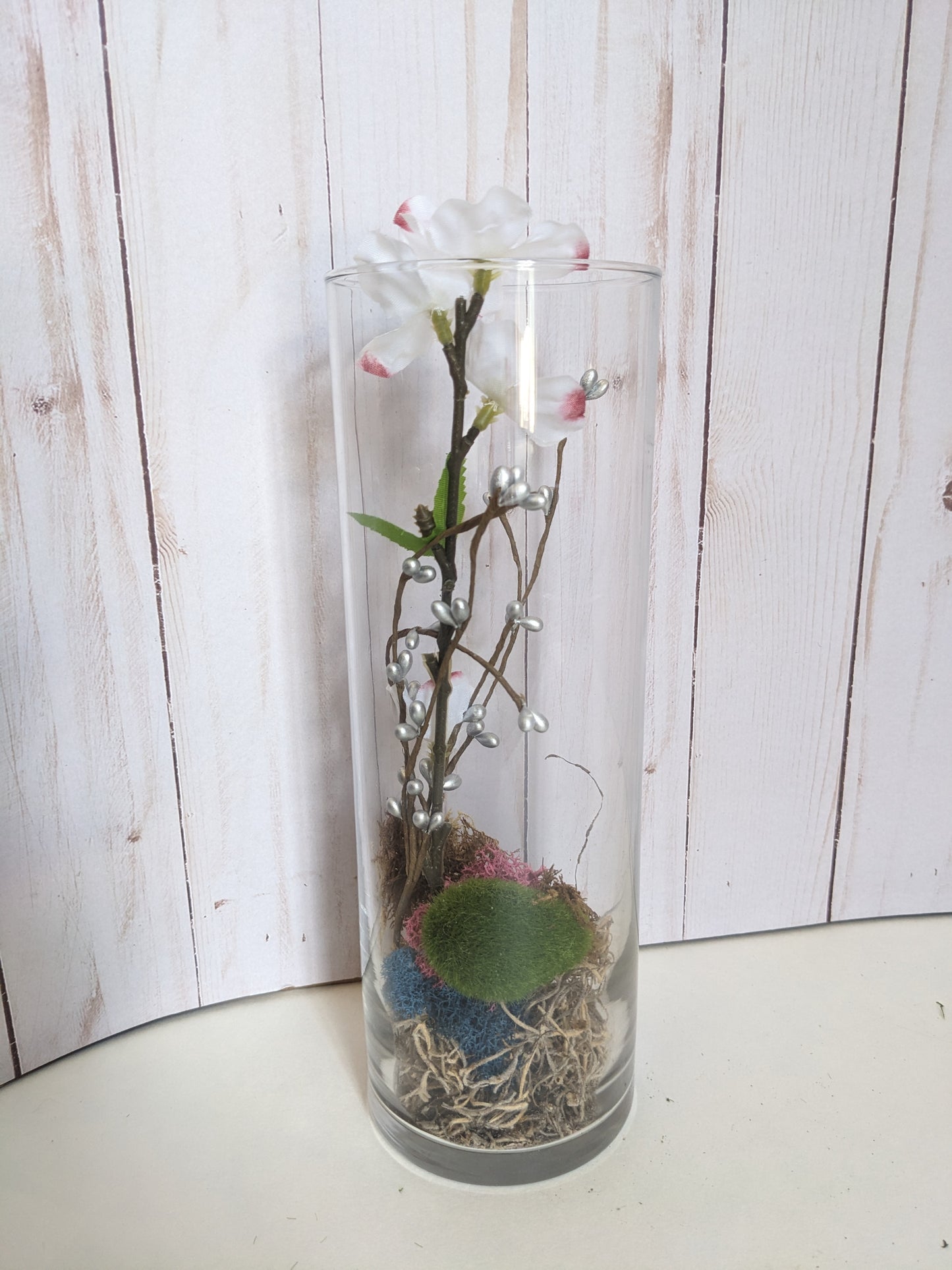 Overgrowing Blossoms Faerie Terrarium tall