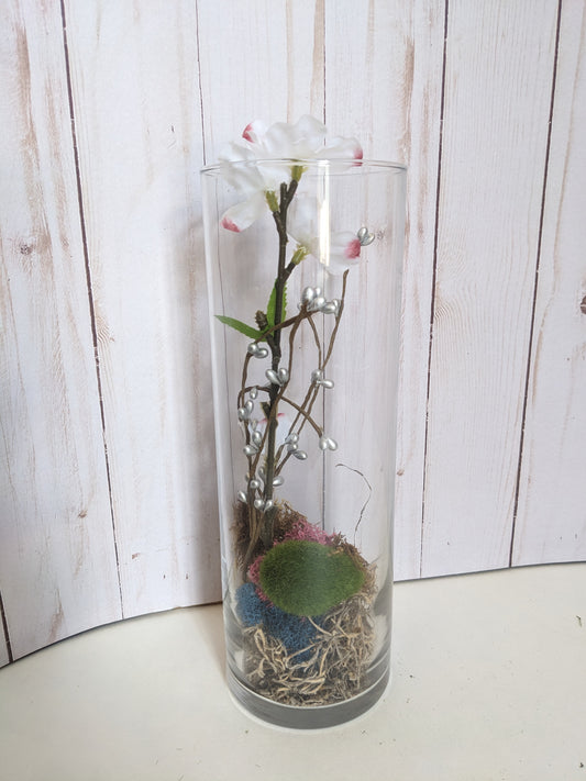 Overgrowing Blossoms Faerie Terrarium tall