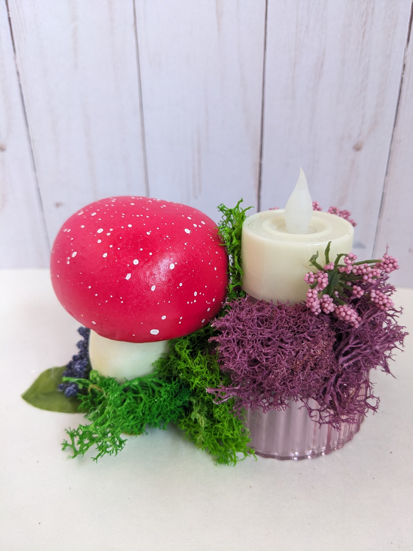 Pink and Red Candle Arrangement