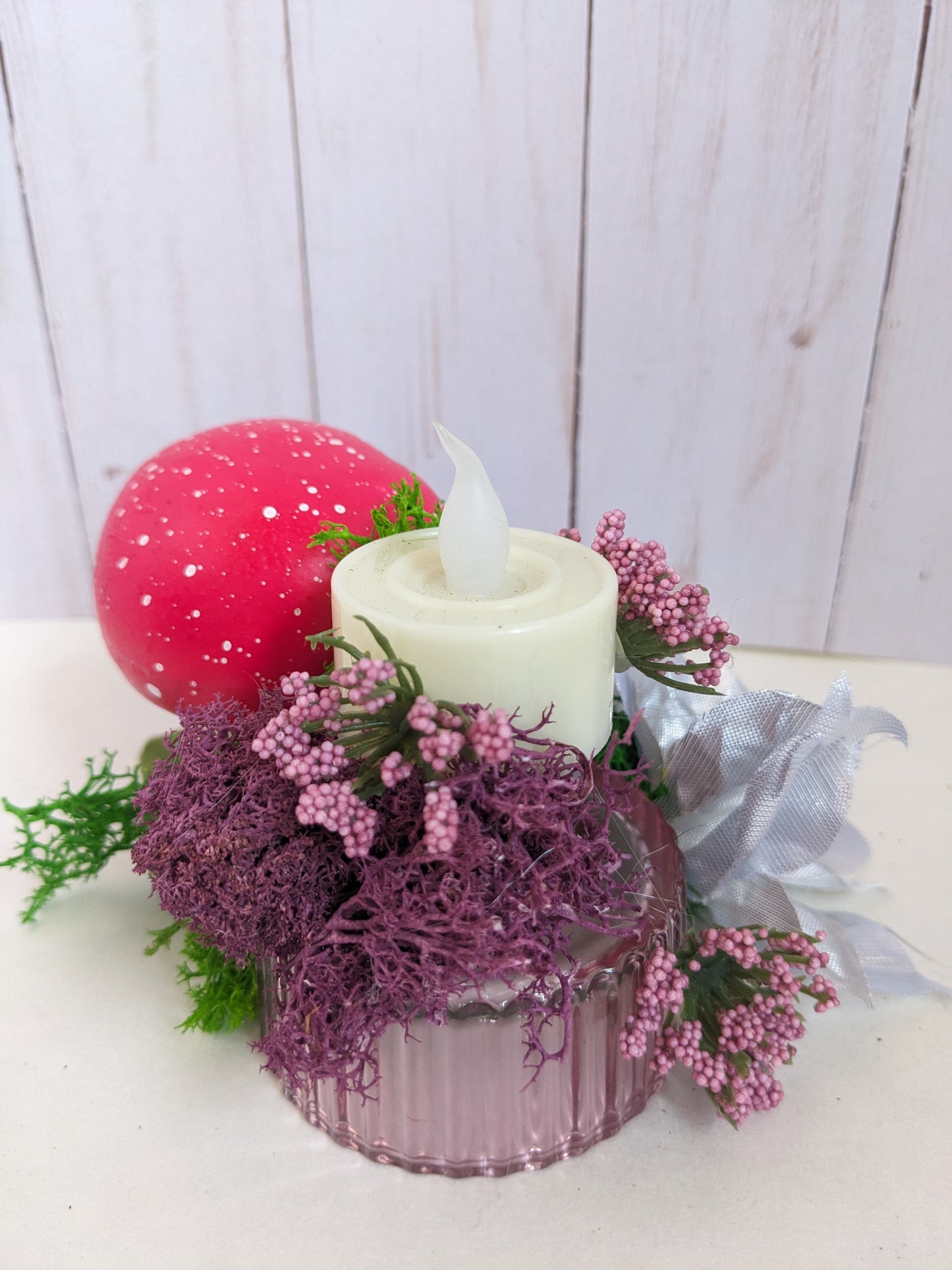 Pink and Red Candle Arrangement