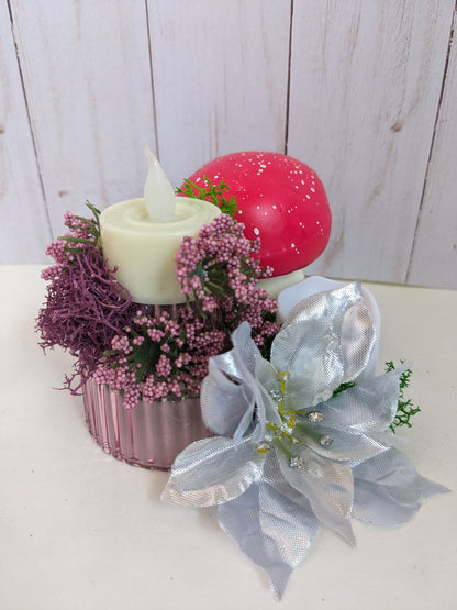 Pink and Red Candle Arrangement