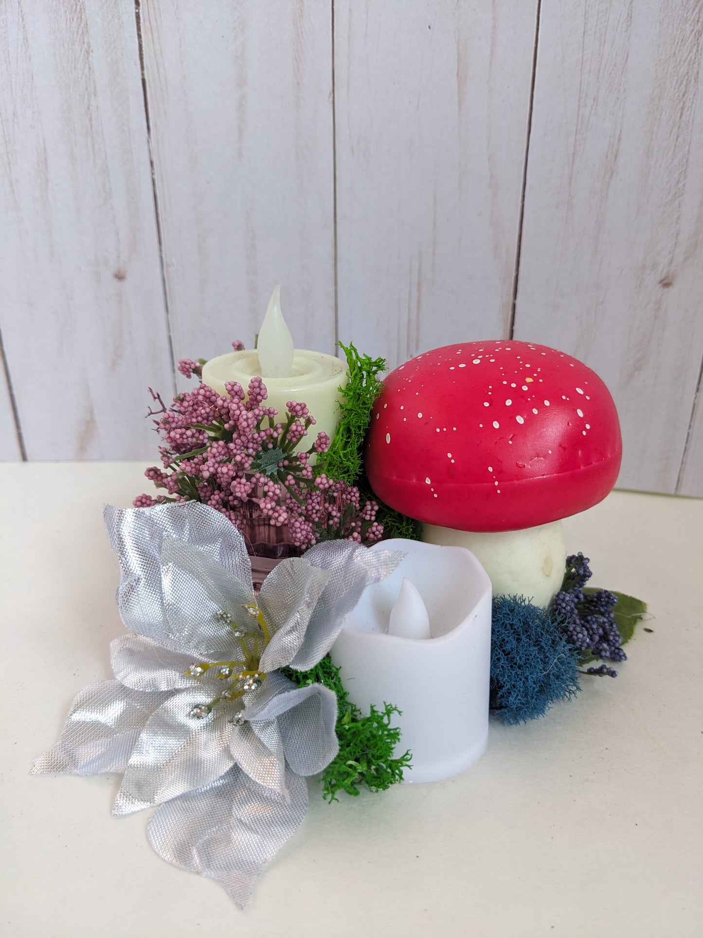 Pink and Red Candle Arrangement