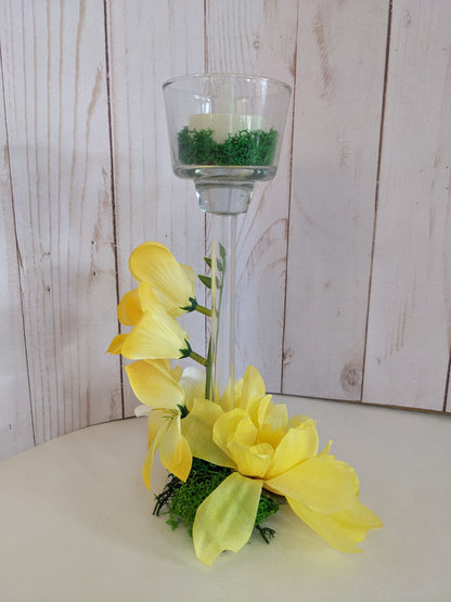 Yellow Summer Candle Holder