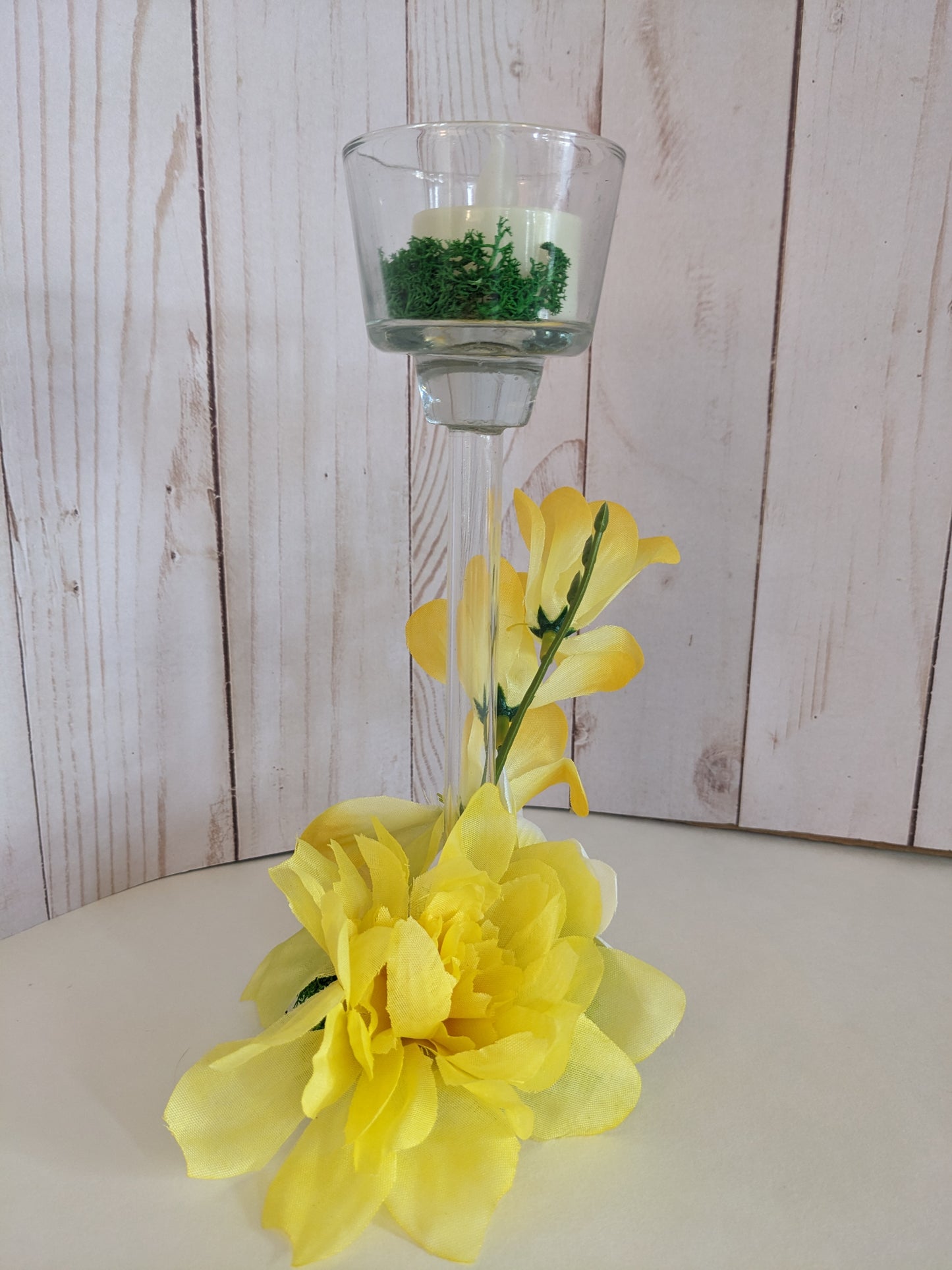 Yellow Summer Candle Holder