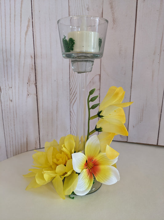 Yellow Summer Candle Holder