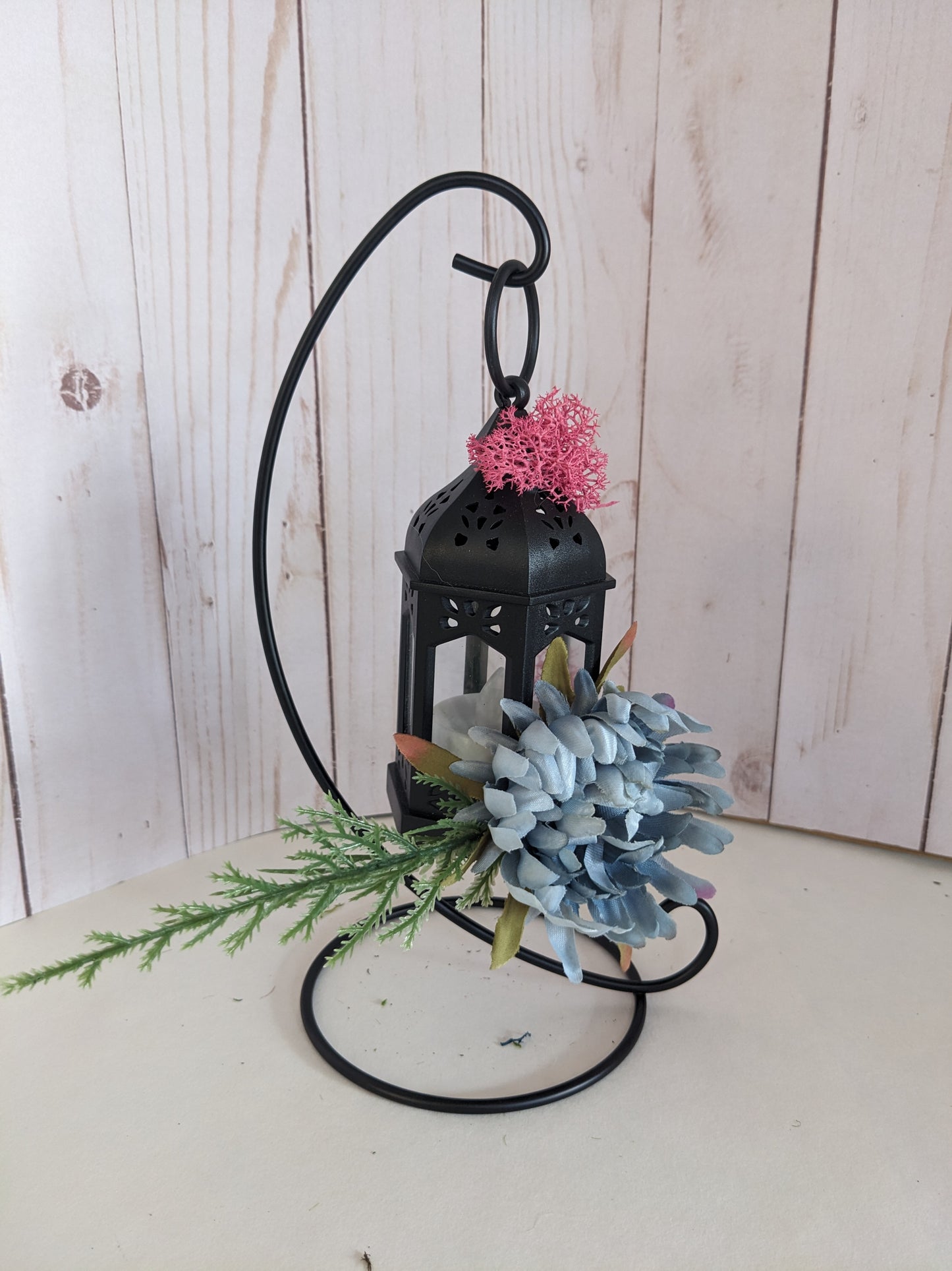 Pink and Blue Hanging Lantern