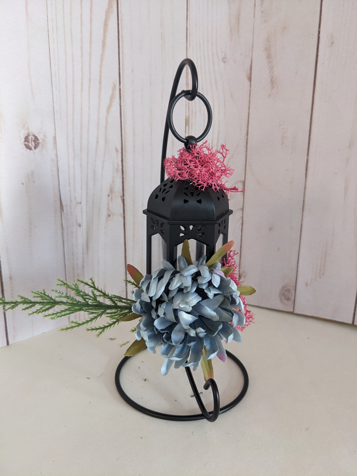 Pink and Blue Hanging Lantern