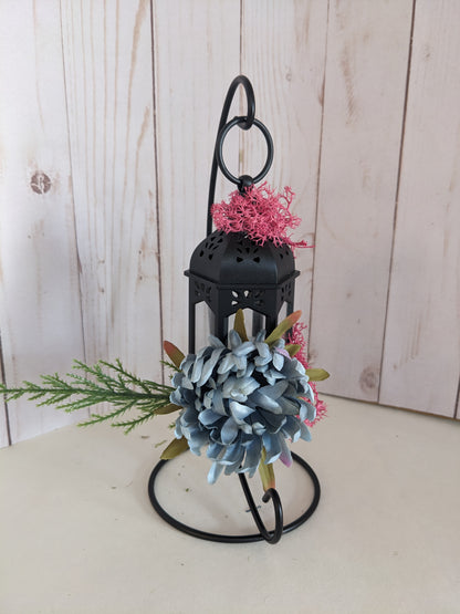 Pink and Blue Hanging Lantern