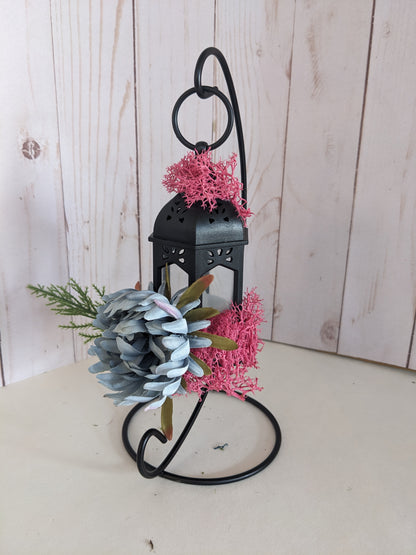 Pink and Blue Hanging Lantern