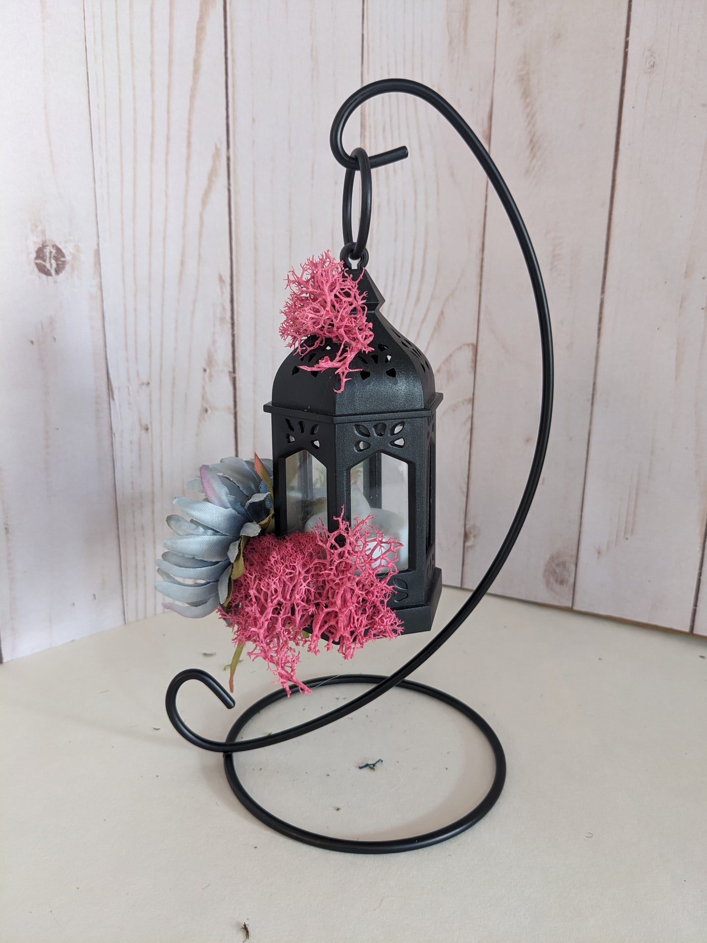 Pink and Blue Hanging Lantern