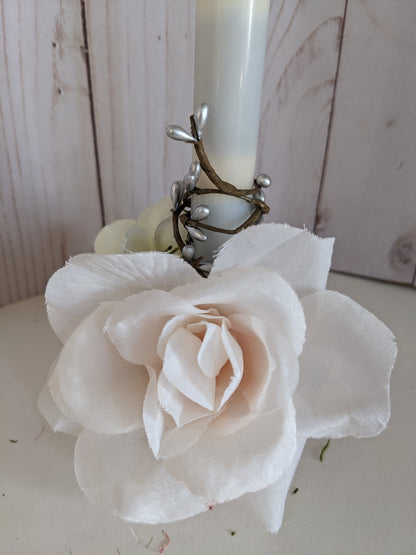 Pink and White Candlestick